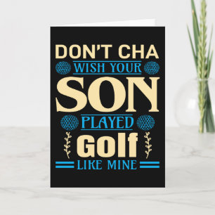 Carte Golfer Son dit