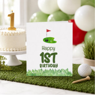Carte Golfeur de 1 an golfeur de premier anniversaire