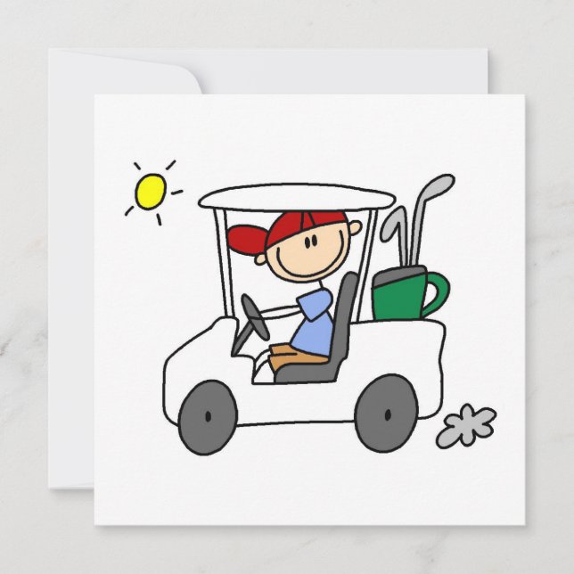 Carte Golfeur en Golf (Devant)