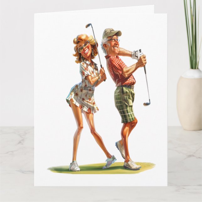 Carte Golfeurs seniors sensationnels (Devant)