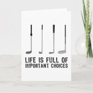 Carte Golfing Cadeau Golfing Choix importants