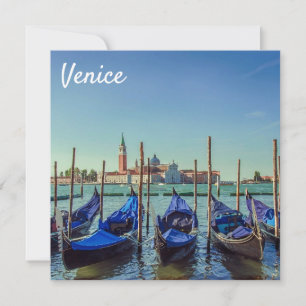 Carte Gondolas à Venise, Italie