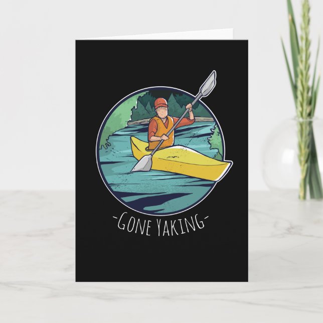 Carte Gone Yaking - Kayak et Kayak (Devant)