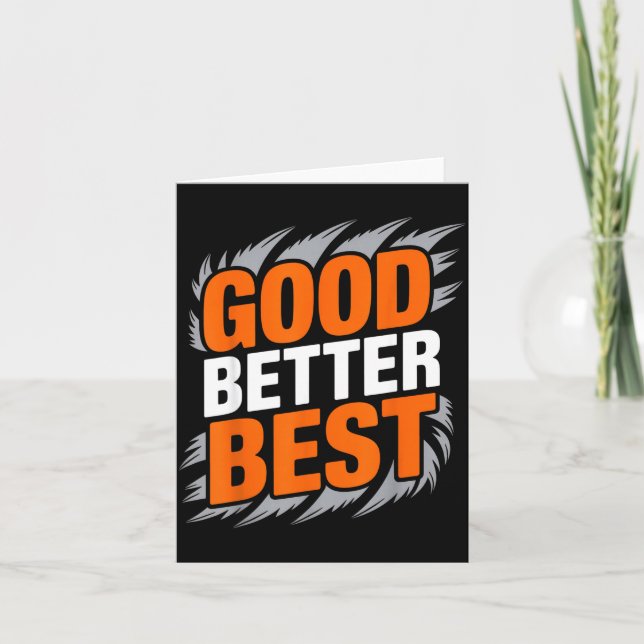 Carte Good Better  (Devant)