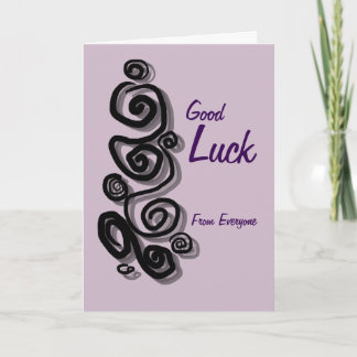 Carte Good Luck de tout le monde ajouter votre message S