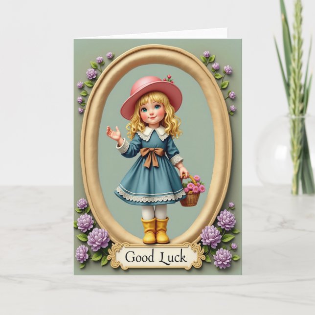 Carte Good Luck Girl Art Card (Devant)