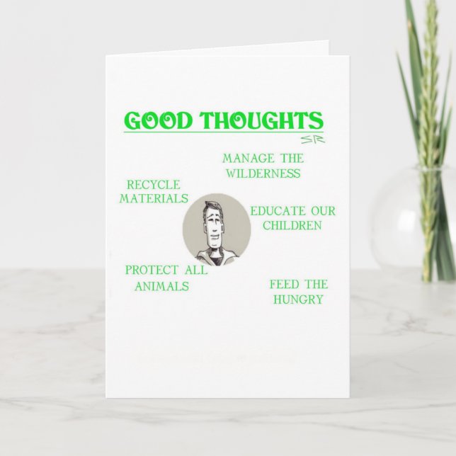 Carte Good Thoughts (Devant)