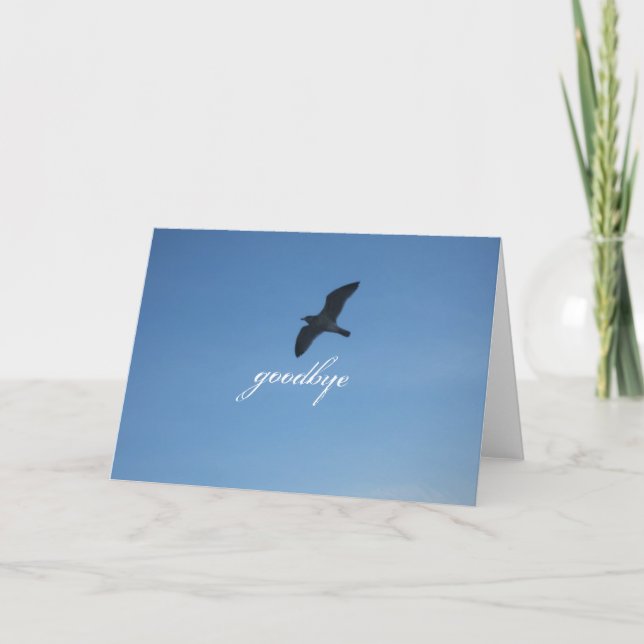 Carte Goodbye (Devant)