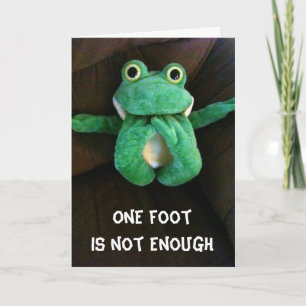 CARTE GOOFY FROG DÉCLARE QUE L'ACCOMPLISSEMENT D'ANNIVER