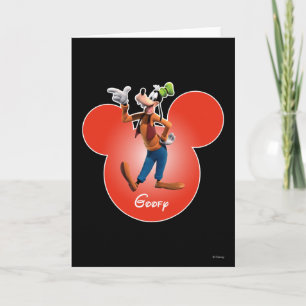 Carte Goofy   Icône de tête de Mickey
