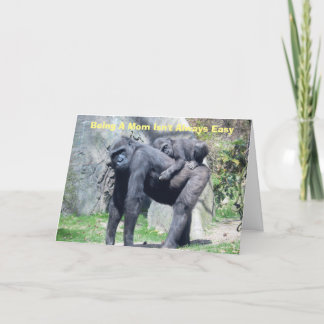 CARTE GORILLA ET ENFANT