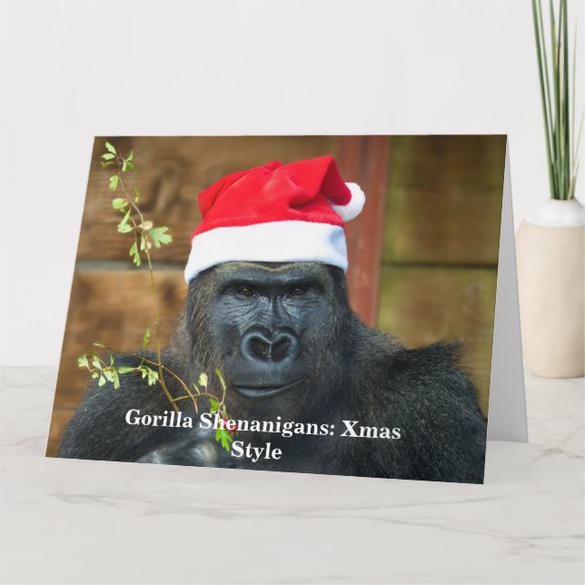 Carte Gorilla Shenanigans : Édition Noël (Devant)