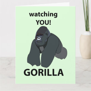 Carte Gorilla Vous Regarder Drôle Gorilla