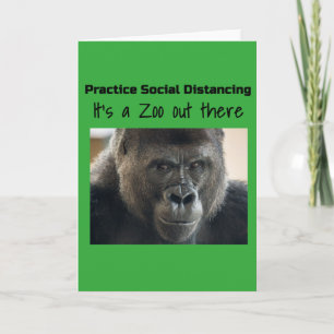 Carte Gorilles dans le Midst Corona Riot by Funnycomb