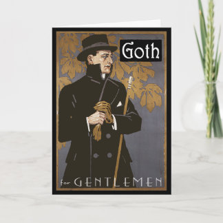 CARTE "GOTH FOR GENTLEMEN"