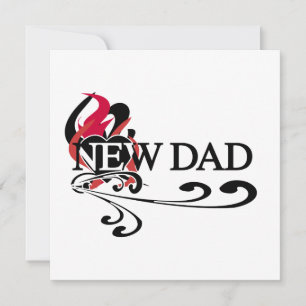 Carte Gothic Heart New Dad T-shirts et cadeaux