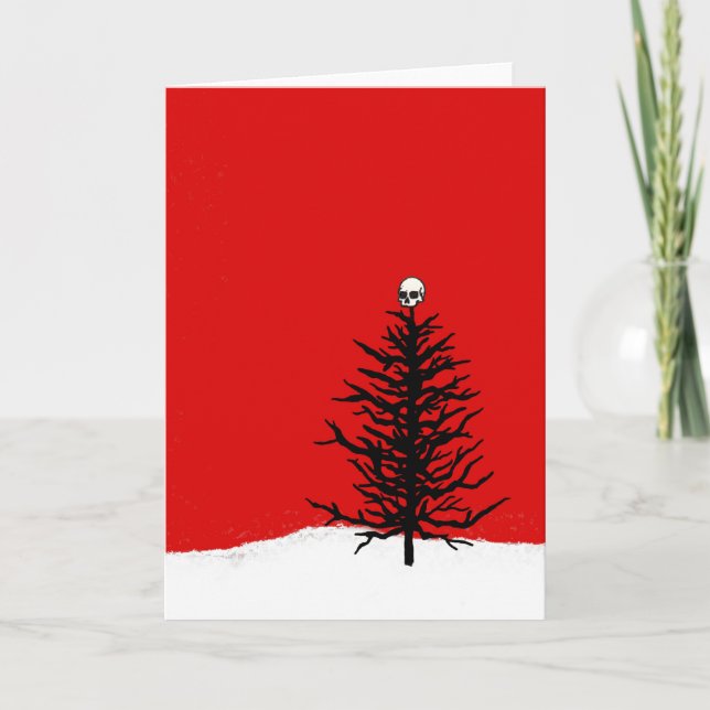Carte gothique d'arbre de Noël (Devant)