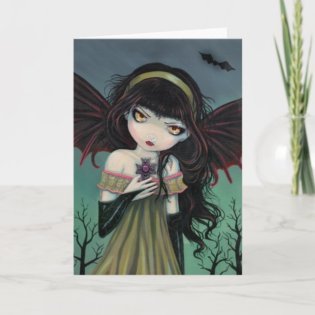 Carte gothique errante de fée de vampire (Devant)