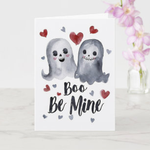 Carte Gothique Saint-Valentin Fantômes Sombres avec des 