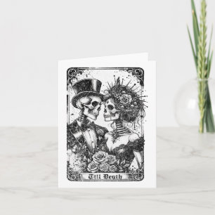 Carte Gotic Bachelorette Party Tee Bride et Groom Tarot