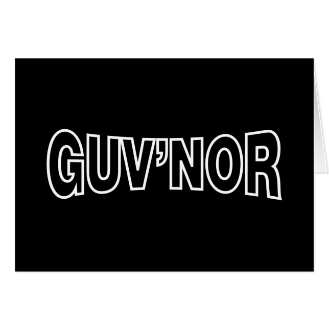 CARTE GOUV'NOR GREETING (Devant horizontal)