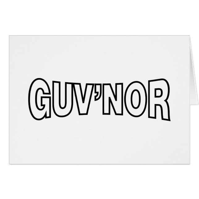 CARTE GOUV'NOR GREETING (Devant horizontal)