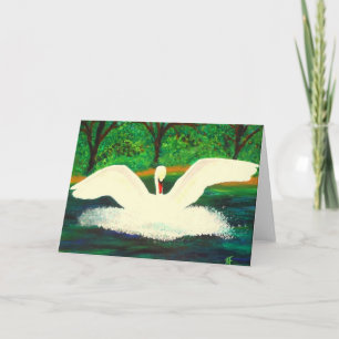 Carte Graceful Swan