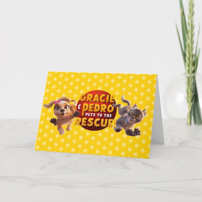 Carte Gracie & Pedro Adventure Attend (Devant)