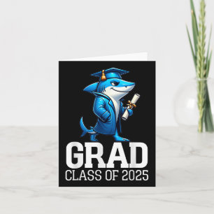 Carte Grad Cl De 2025 Garçons Shark Funny Gradua