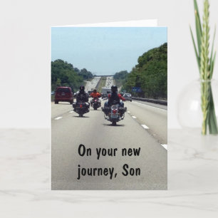 CARTE GRAD-ON VOTRE NOUVEAU FILS DE VOYAGE D'UN SEUL PAR
