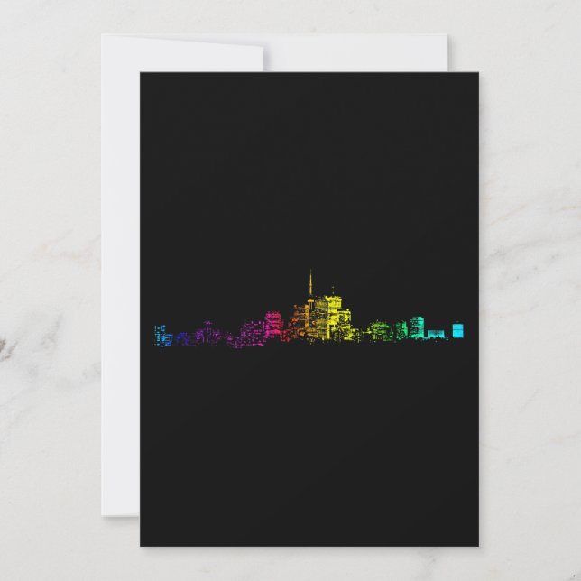 Carte Gradient Skyline de Toronto (Devant)