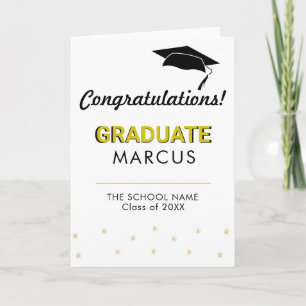 Carte Graduate moderne Félicitations Diplôme