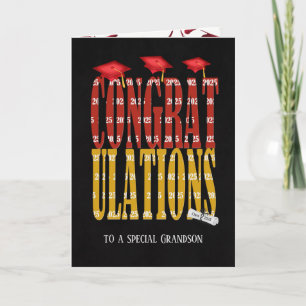 Carte Graduation 2025 pour Grand-fils