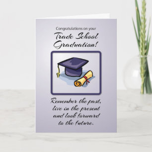Carte Graduation à l'école de commerce, rappelez-vous du
