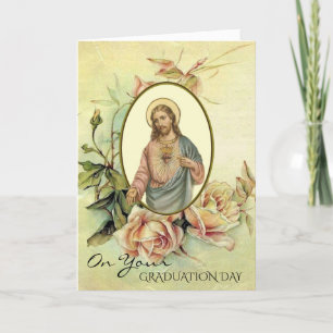 Carte Graduation Commencement Sacred Heart Religious