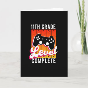 Carte Graduation de 11e année Gamer