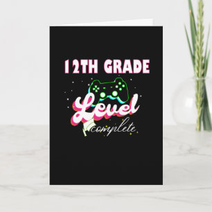 Carte Graduation de 12e année Gamer