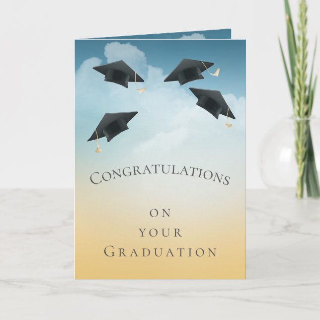 Carte Graduation de Caps (Devant)