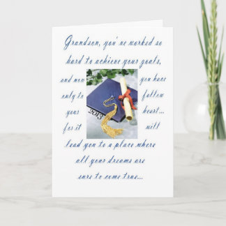 Carte Graduation-Grand-fils, Happy Graduation