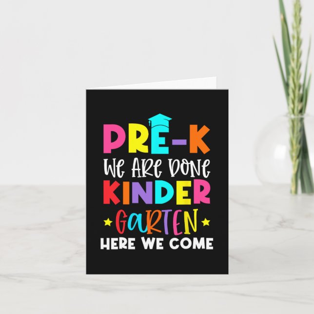 Carte Graduation Maternelle Ici Nous Venons (Devant)