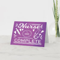 Graduation Nursing School Moderne Purple Funny