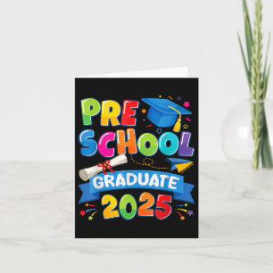 Carte Graduation préscolaire 2025 Pré-k Graduate Kids Bo