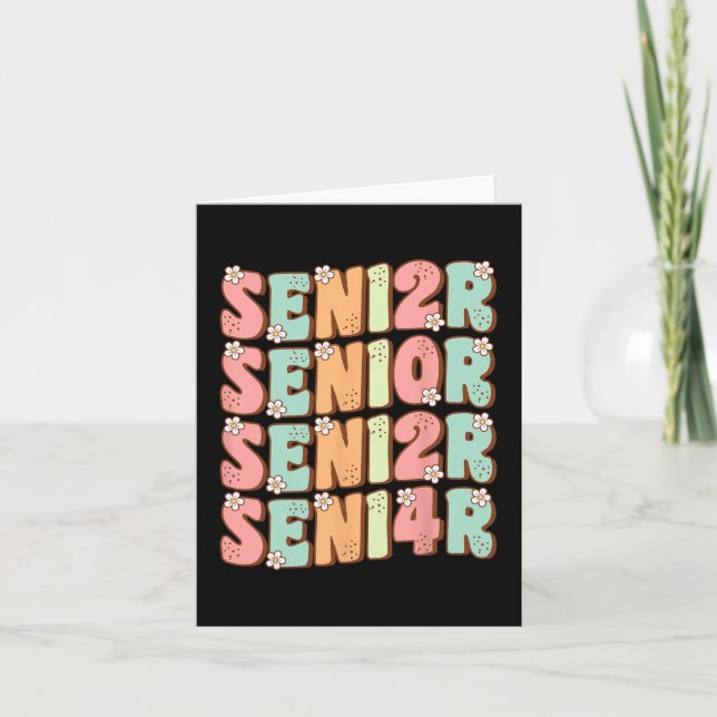 Carte Graduation Supérieure Cute Senior Super Cl Of 2024 (Devant)