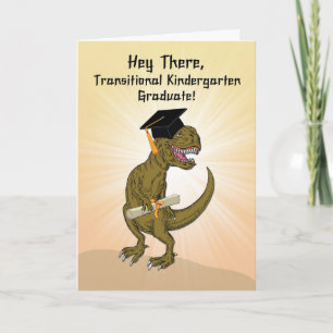 Carte Graduation transitoire de la maternelle TRex Dinos