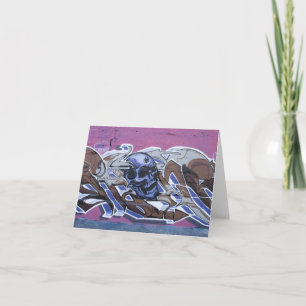 Carte Graffiti à tête bleue