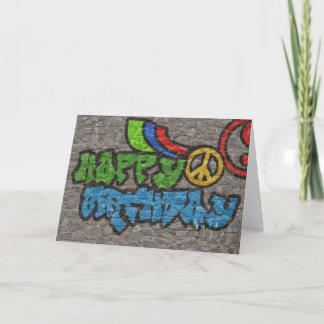 Carte Graffiti anniversaire