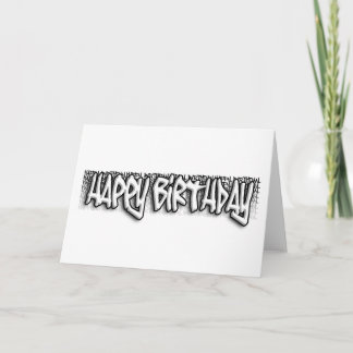 Carte Graffiti anniversaire