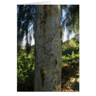 Carte Graffiti pour arbre thaïlandais