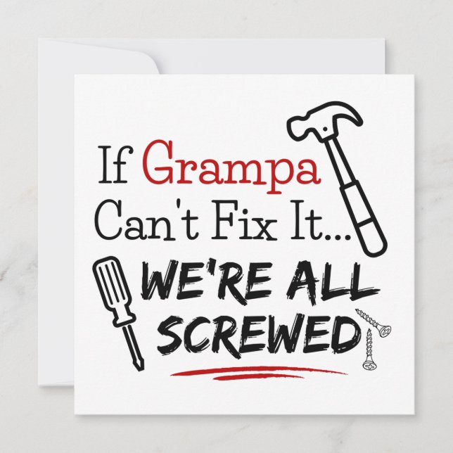 Carte Grampa, Carte grand-père (Devant)