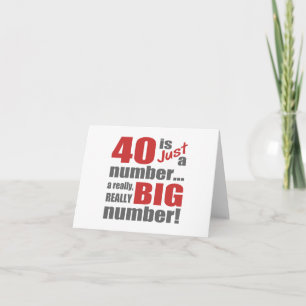 Carte Grand 40e anniversaire